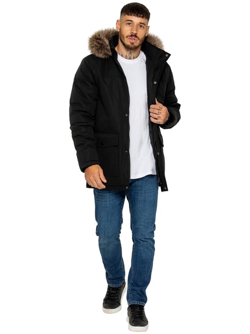 Kruze | Mens Padded Parka Jacket - Image 2