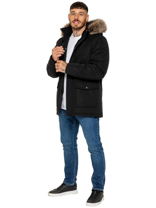 Kruze | Mens Padded Parka Jacket - Image 5