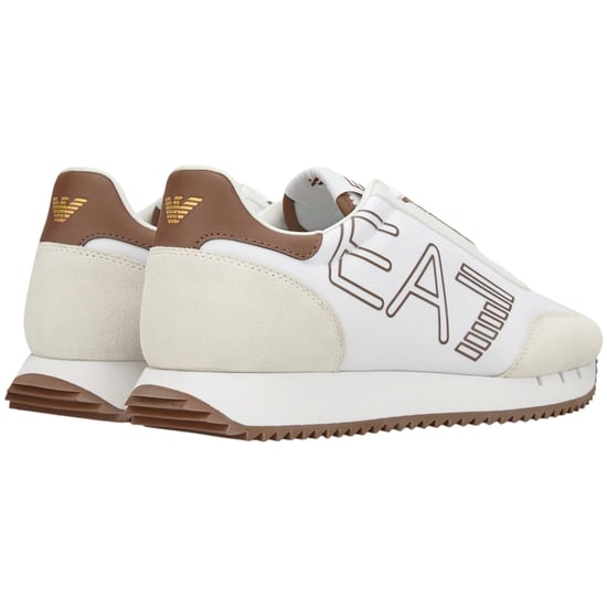EA7 Emporio Armani Men's Shoe Logo Print Comfort Classic Look Lace-Up Trainers - Image 4