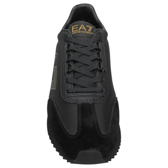 EA7 Emporio Armani Men's Shoe Logo Print Comfort Classic Look Lace-Up Trainers - Image 3