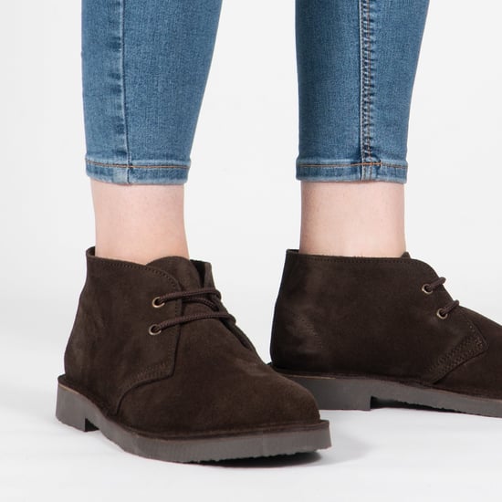 Roamers M467DBS Unisex Desert Boots Dark Brown - Image 2