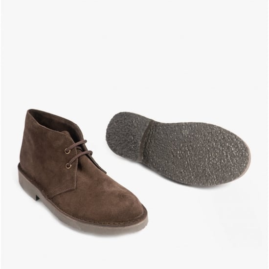 Roamers M467DBS Unisex Desert Boots Dark Brown - Image 4