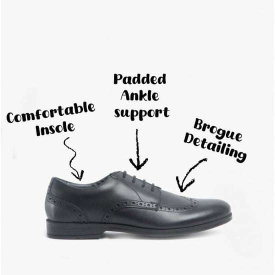 UNISEX School Shoes Black - Image 3