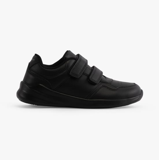 MARLING Unisex Leather School Trainers Black - Image 1
