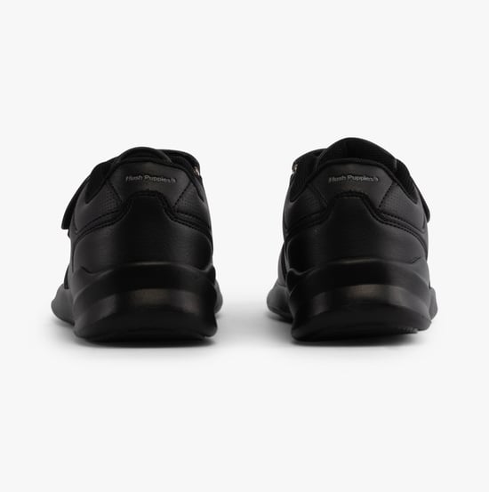 MARLING Unisex Leather School Trainers Black - Image 3