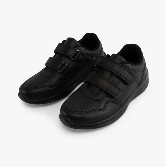 MARLING Unisex Leather School Trainers Black - Image 4