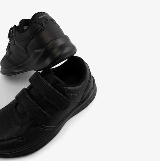 MARLING Unisex Leather School Trainers Black - Image 5