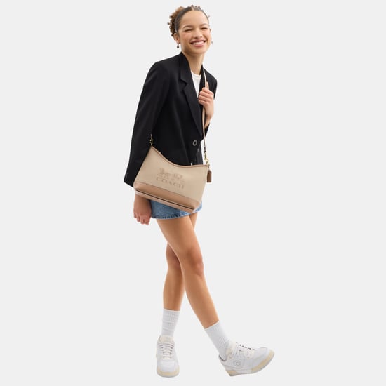 Laurel Shoulder Bag in Canvas with Horse and Carriage - Image 4