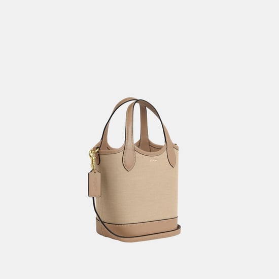 Hanna Bucket Bag in Canvas with Horse and Carriage - Image 2