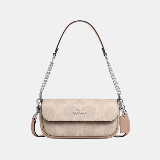 Hailey Flap Bag in Maxi Signature Canvas - Image 1