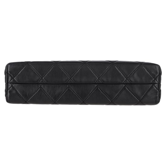 Chanel Maxi Quilted In The Business Flap Bag in Black Calfskin Leather - Image 4