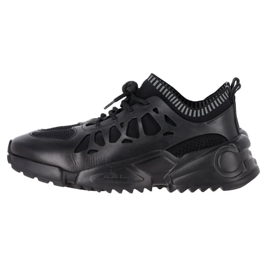 Salvatore Ferragamo Raintop Low-Top Sneakers in Black Mixed-Media - Image 4