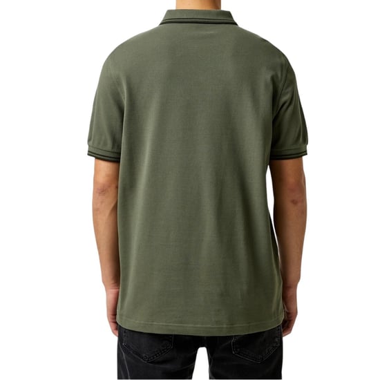 Fred Perry M3600 Twin Tipped Polo Shirt In Wreath Green - Image 4