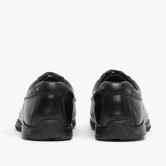 VINCENTE Boys Leather Derby School Shoes Black - Image 5