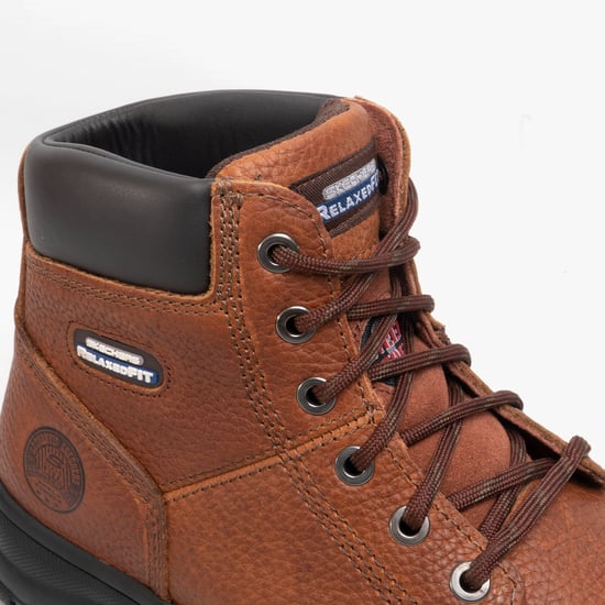 Skechers Mens Workshire Relaxed Fit Laced Safety Ankle Boots - Image 5