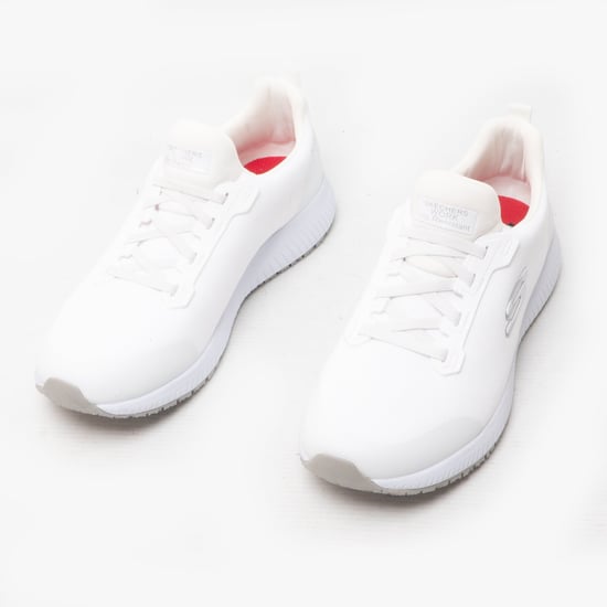 Skechers Womens Squad Slip Resistant Lace Up Safety Trainers - Image 3