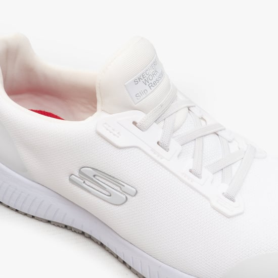 Skechers Womens Squad Slip Resistant Lace Up Safety Trainers - Image 6