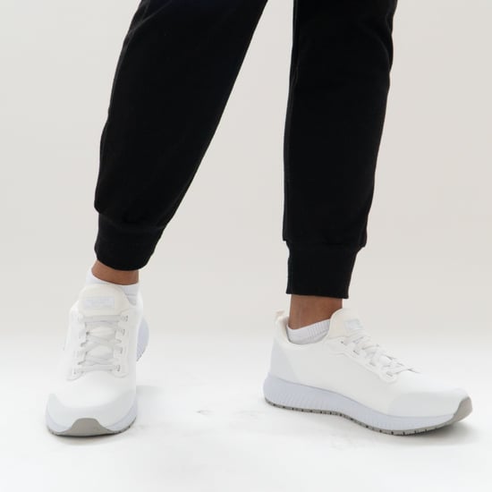 Skechers Womens Squad Slip Resistant Lace Up Safety Trainers - Image 2