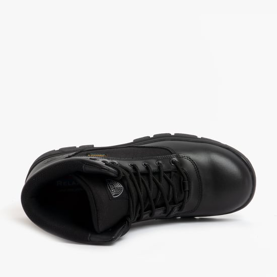 Skechers Work 77526EC/BLK WASCANA - BENEN Heren Leren Tactische Laarzen Zwart - Image 4