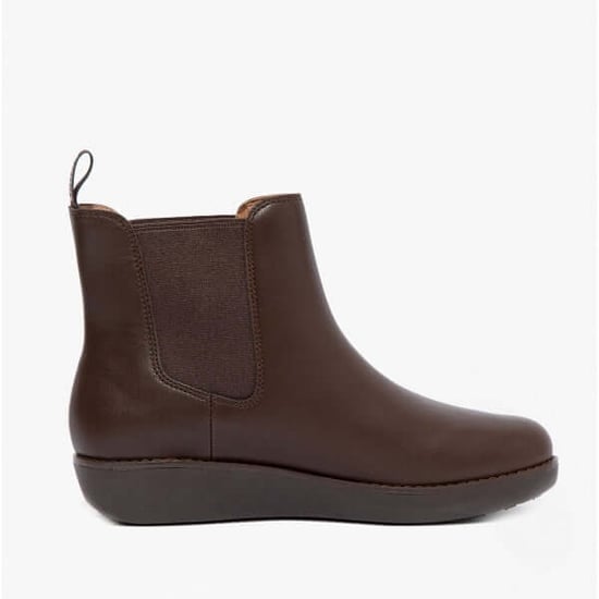 FitFlop SUMI Womens Leather Chelsea Boots Chocolate Brown - Image 1