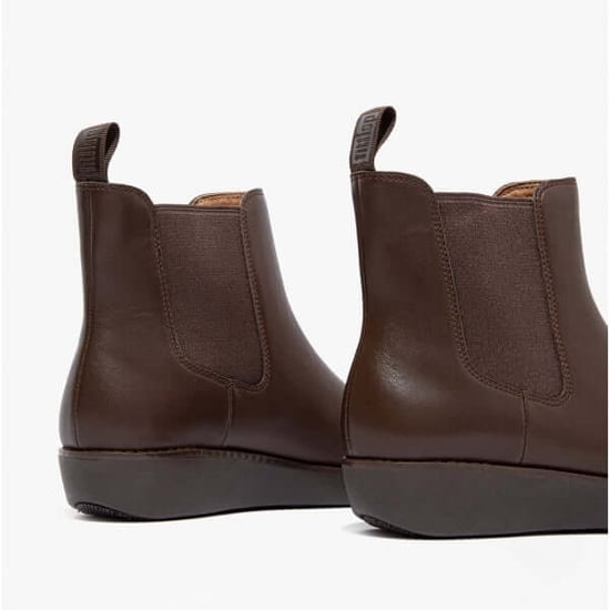 FitFlop SUMI Womens Leather Chelsea Boots Chocolate Brown - Image 5