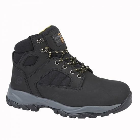 Grafters M292A Mens Nubuck Safety Ankle Boots Black - Image 1