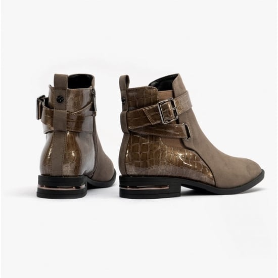 Lotus LAUREL Womens Boots Taupe/Croc - Image 3