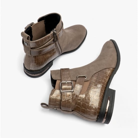 Lotus LAUREL Womens Boots Taupe/Croc - Image 5