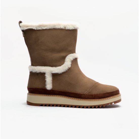 TOMS MAKENNA Womens Suede Boots Taupe - Image 1
