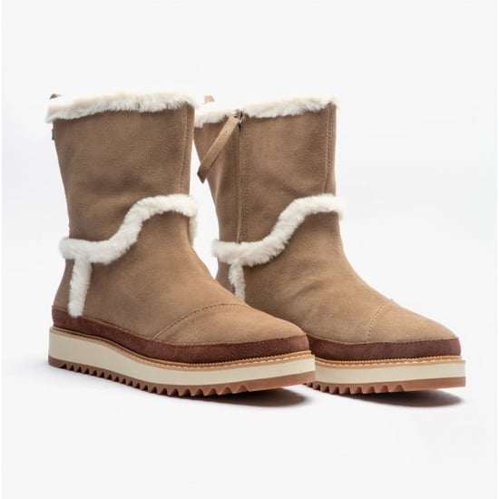 TOMS MAKENNA Womens Suede Boots Taupe - Image 2