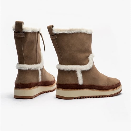 TOMS MAKENNA Womens Suede Boots Taupe - Image 3
