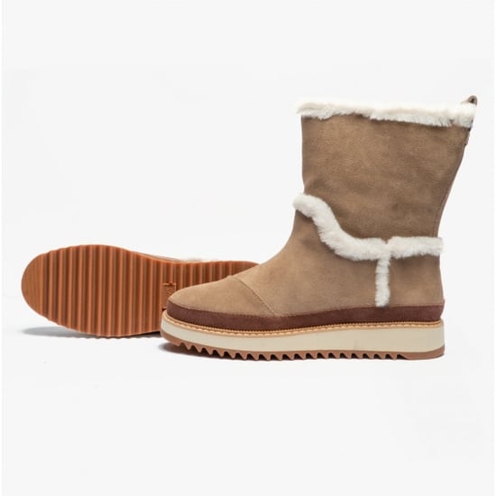 TOMS MAKENNA Womens Suede Boots Taupe - Image 4