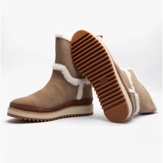 TOMS MAKENNA Womens Suede Boots Taupe - Image 6