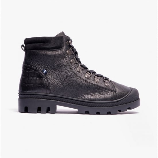 Joules NOA Womens Leather Boots True Black - Image 1