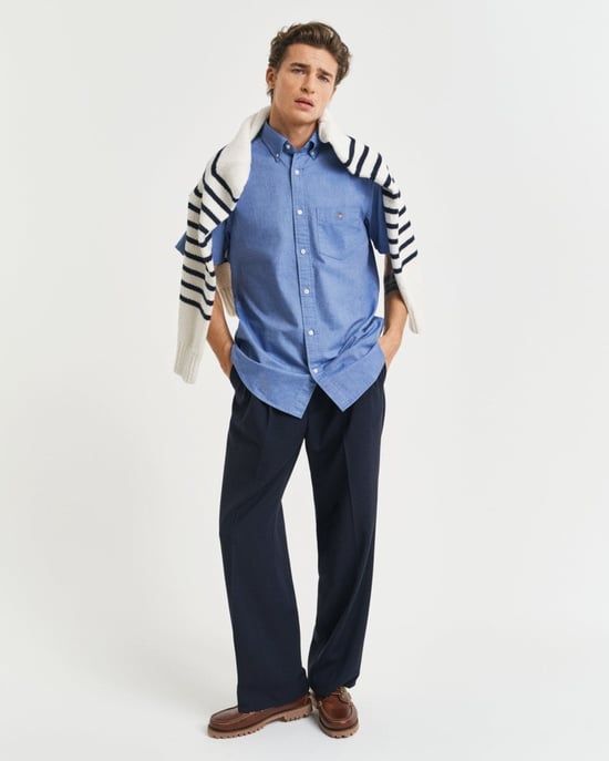 GANT Mens Regular Fit Short Sleeve Oxford Shirt - Image 2
