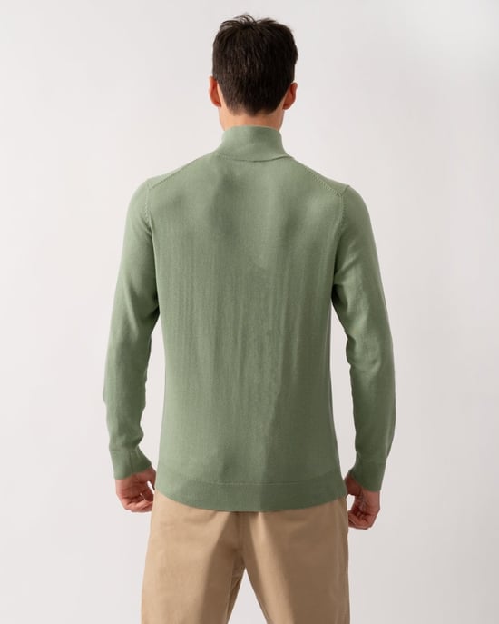 GANT Mens Classic Cotton Half zip Jumper - Image 4