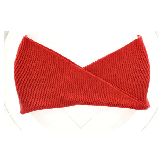 Joseph Ribbed Scarf in Red Cashmere - Image 4