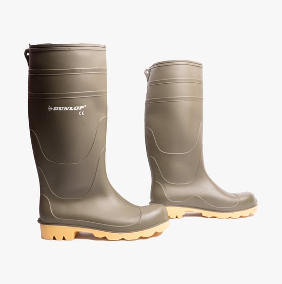 Dunlop W014E Mens Wellington Boots Green - Image 2