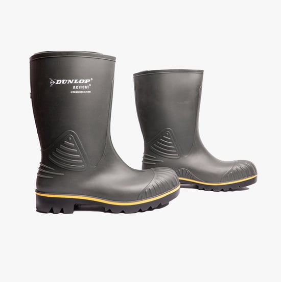 Dunlop ACIFORT HD Calf Mens Heavy Duty Agricultural Wellington Boots Green - Image 2