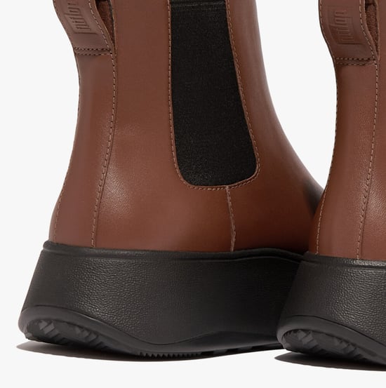 FitFlop F-MODE FLATFORM Womens Chelsea Boots Rich Brown - Image 4