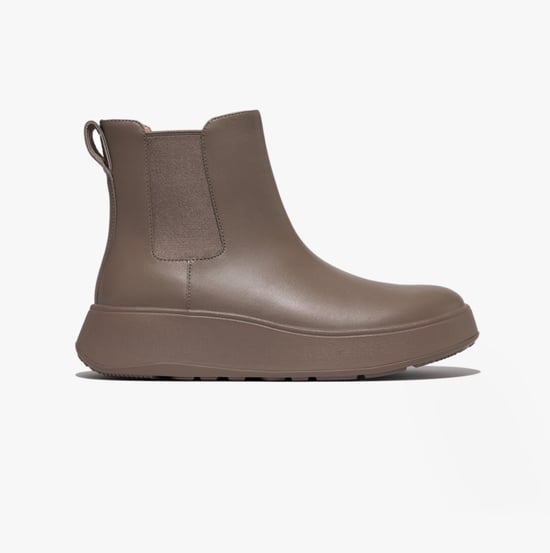 FitFlop F-MODE FLATFORM Womens Chelsea Boots Minky Grey - Image 1