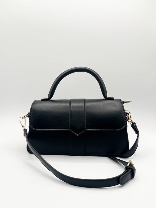 Small Crossbody Hard Top Handle Bag - Image 4