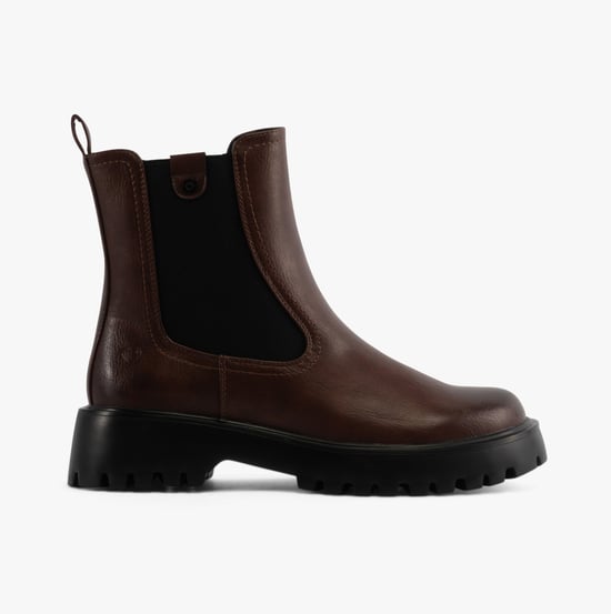 Heavenly Feet ALANA Womens Chelsea Boots Chocolate - Image 1