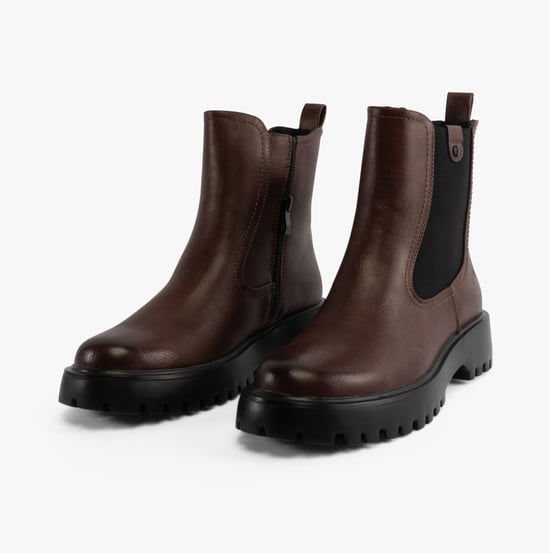 Heavenly Feet ALANA Womens Chelsea Boots Chocolate - Image 2