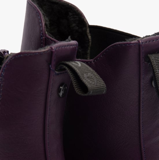 Heavenly Feet REMY Womens Chelsea Boots Purple - Image 5