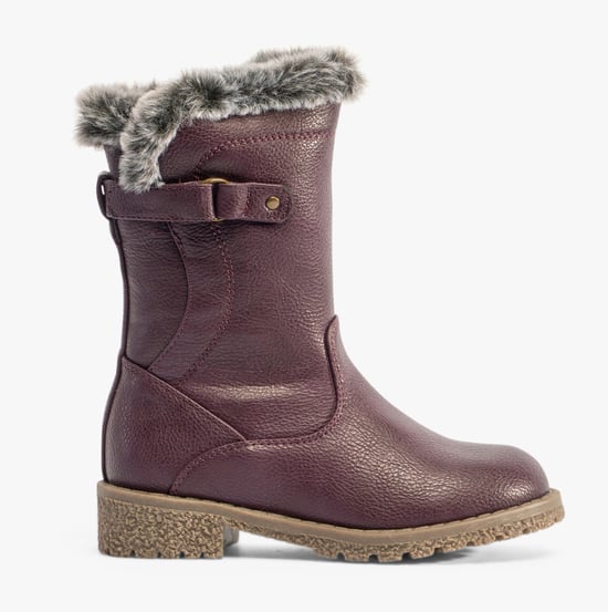 Heavenly Feet CHARLOTTE Girls Calf Boots Purple - Image 1