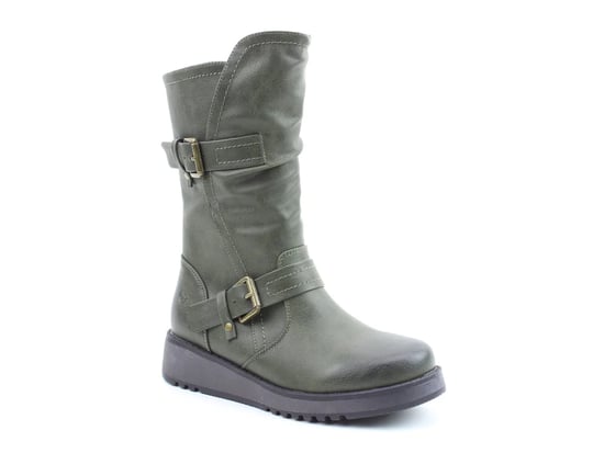 Heavenly Feet HANNAH4 Womens Mid Calf Boots Khaki - Image 4