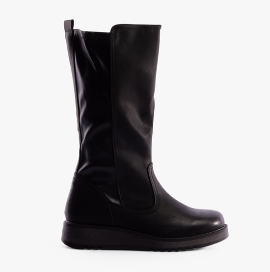 Heavenly Feet LUNA Womens Tall Boots Black - Image 1