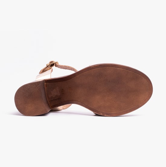 GEORGIA Womens Sandals Gold - Image 6