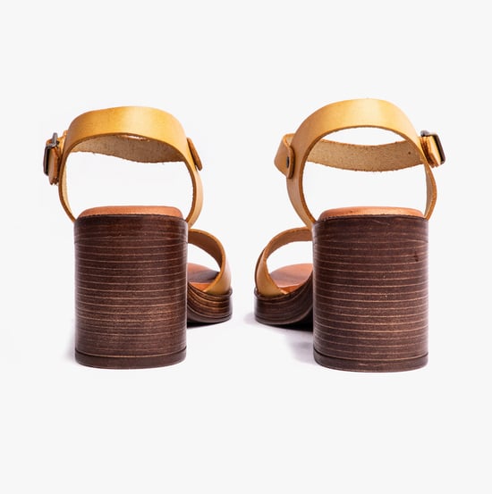GEORGIA Womens Sandals Yellow - Image 4